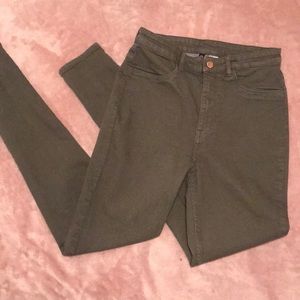 Olive Green Skinny Jeans